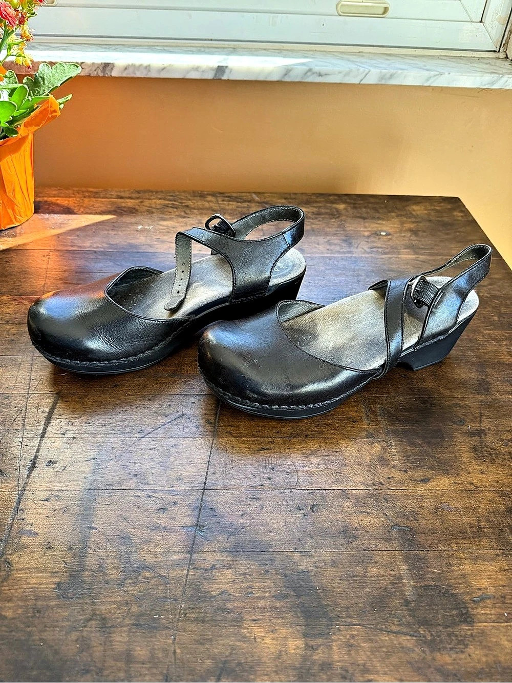 Dansko Black Platform Heels